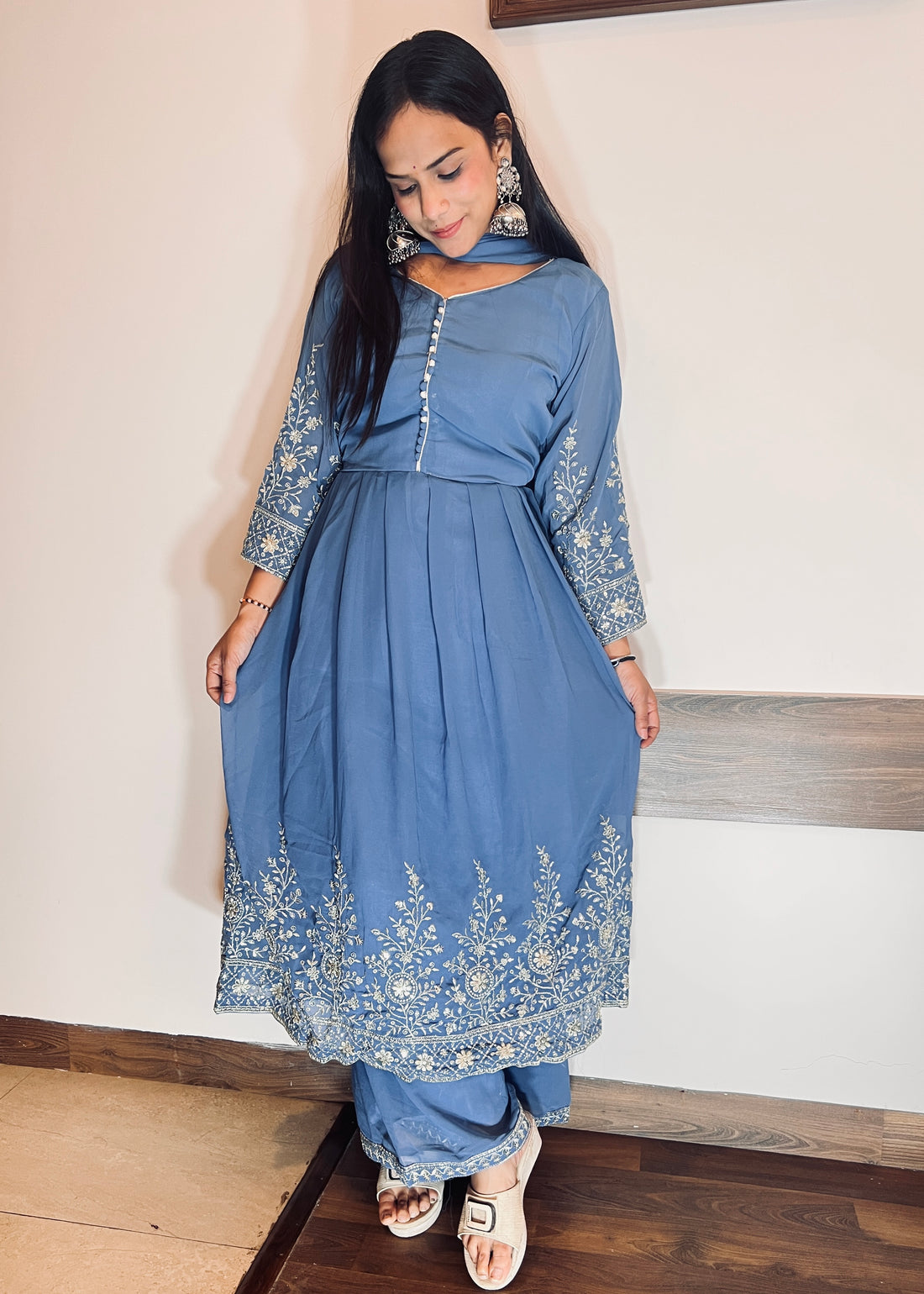 Party Wear Frock Suit