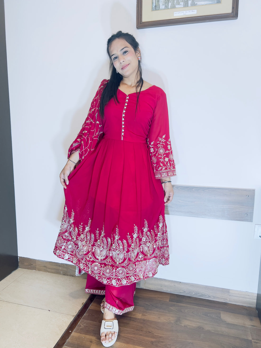 Party Wear Frock Suit