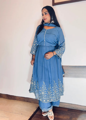 Party Wear Frock Suit